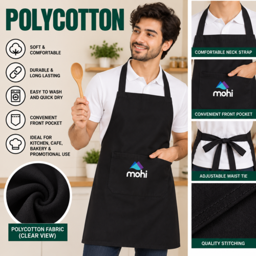 BLACK Premium Polycotton Apron